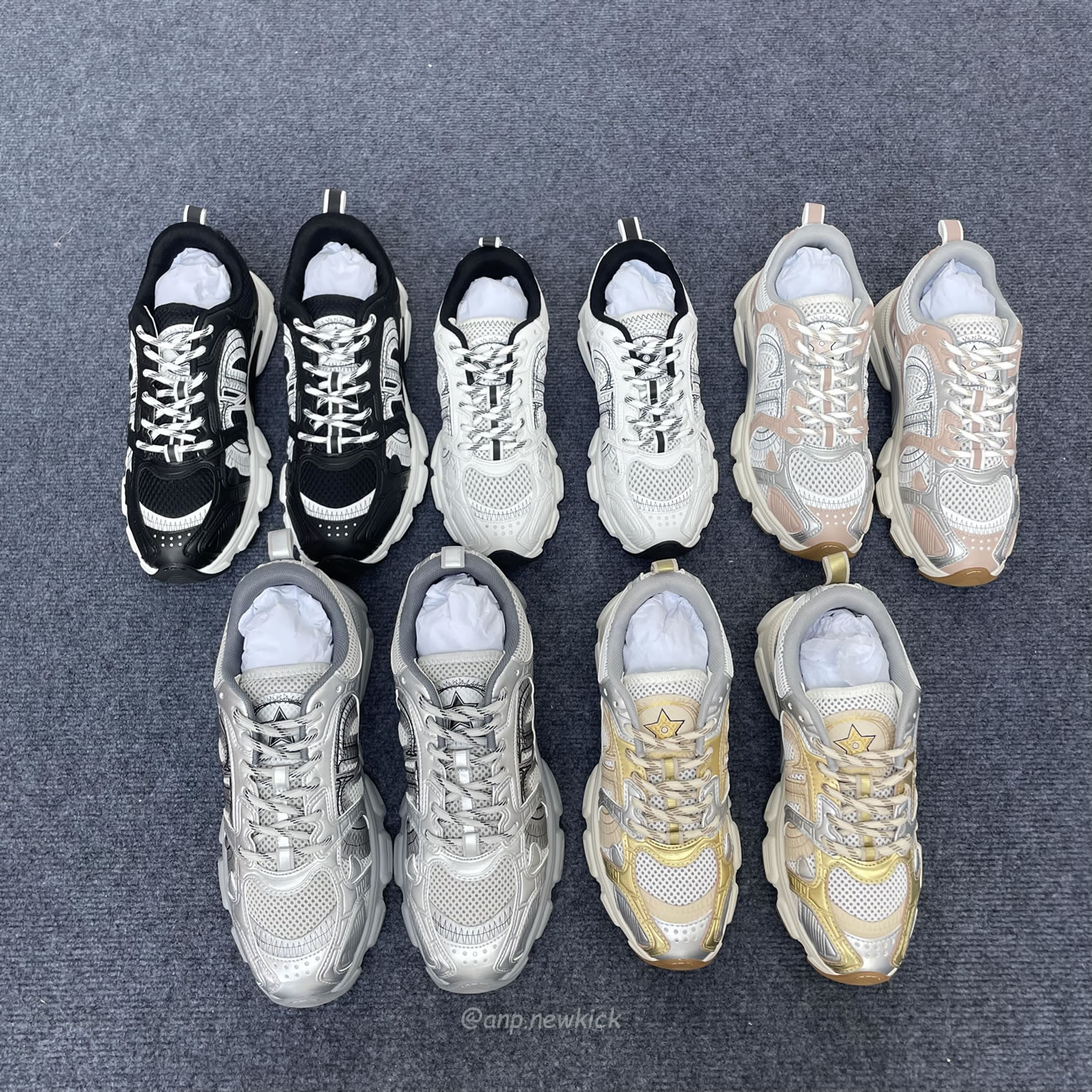 Dior Chrono Sports Shoes With Mesh Fabric And Faux Leather Trim (7) - www.newkick.vip